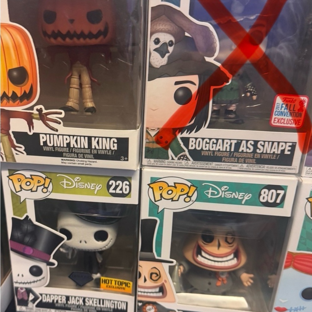 Funko Pop Disney Vinyl Figures Set - Orange, Black, White